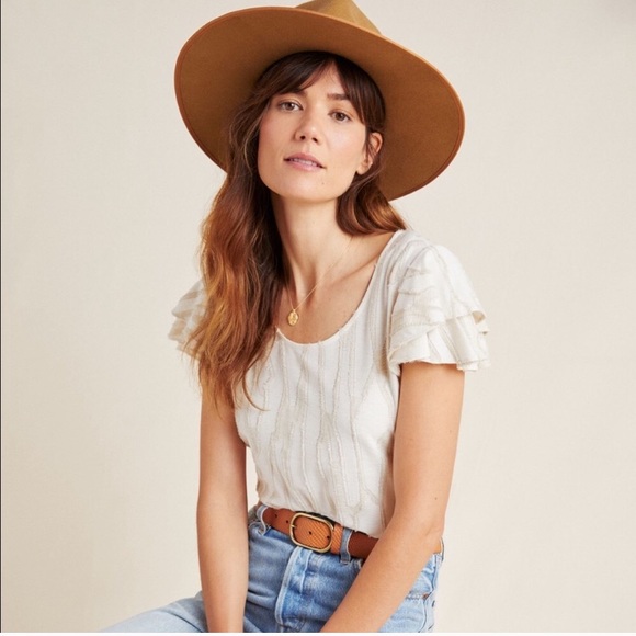 Anthropologie Tops - NWT Anthropologie Dolan Textured Ruffle Top